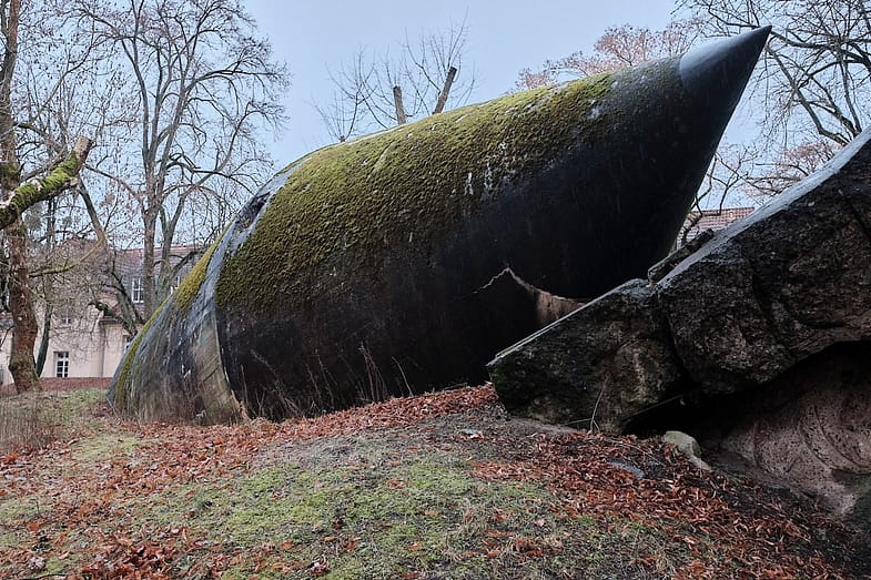 Demolished winkelbunker in Zossen