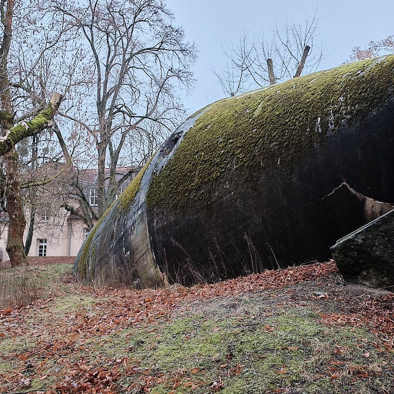 Demolished winkelbunker in Zossen