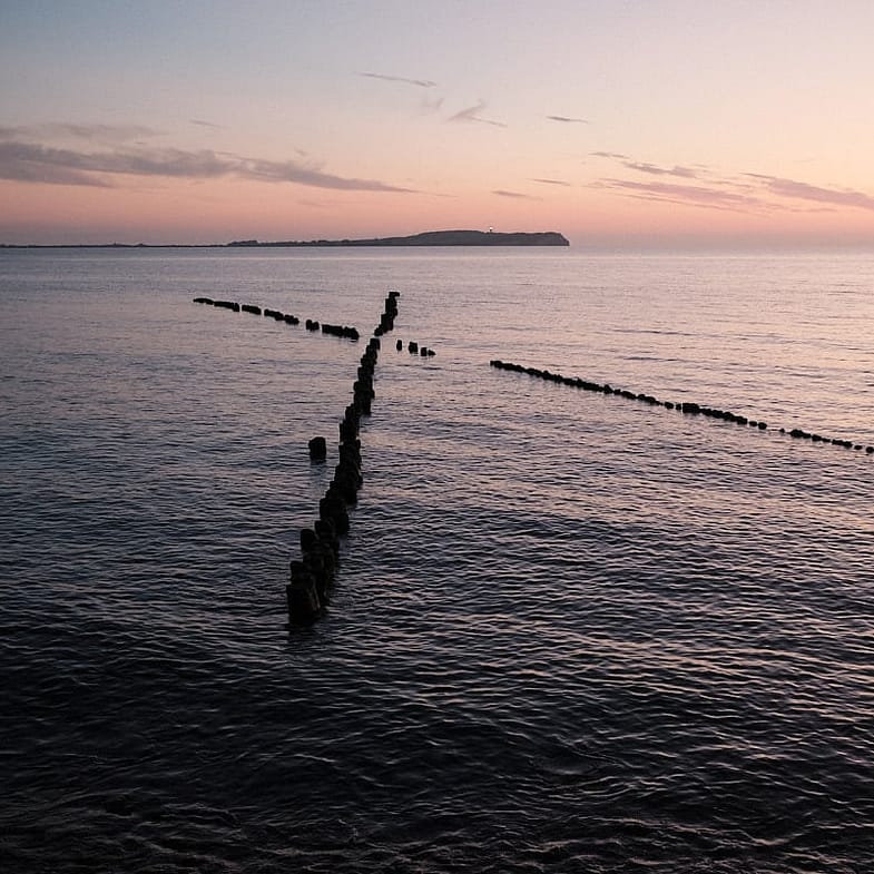 The island Hiddensee seen from Bug
